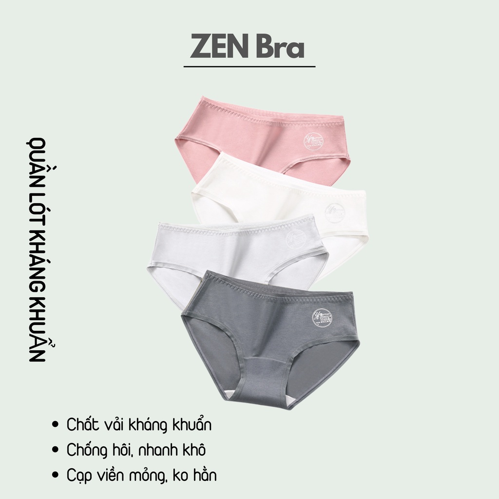 Quần lót nữ kháng khuẩn cotton Y thoáng khí co dãn mặc ôm mông QN34