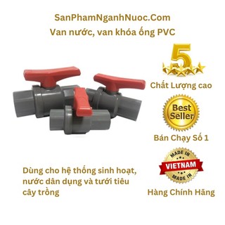 Van nhựa, khóa nhựa 21 27 34 van ống nước PVC