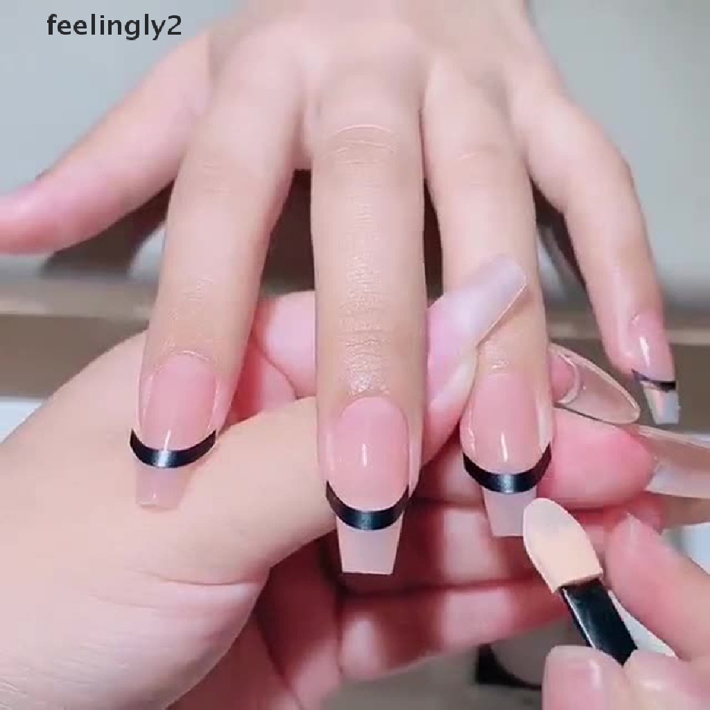 1 Tờ Sticker Dán Móng Tay Nghệ Thuật Kiểu Pháp