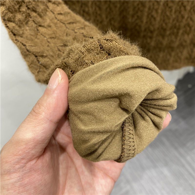 Áo Lót Lông Cừu Dày Phối Ren Thời Trang Cho Nữ