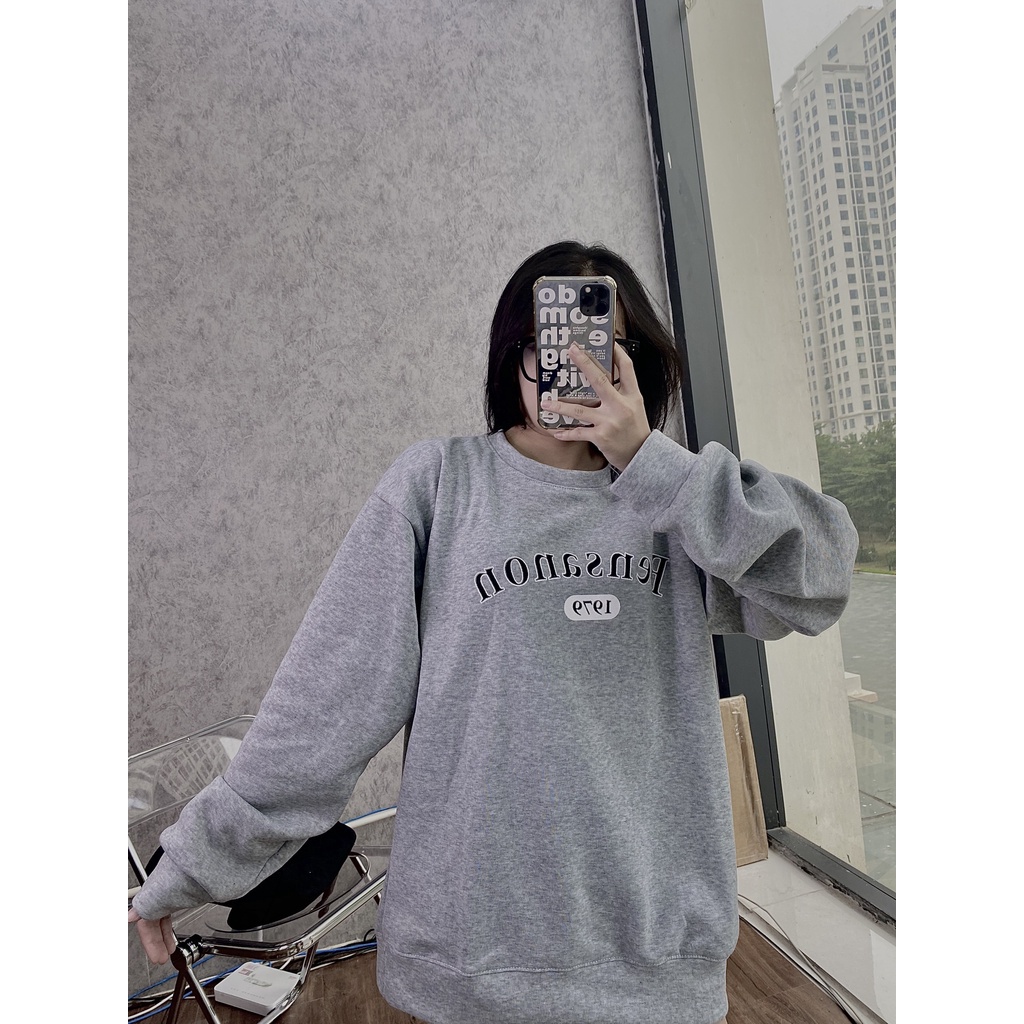 Áo sweater Bensanon 1979 Unisex [FREESHIP] Nỉ form rộng tay dài kiểu dáng basic hàn quốc peonyb ulzzang