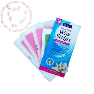 Miếng dán wax lông beautyformulas giúp tẩy lông toàn thân - gói 20 miếng