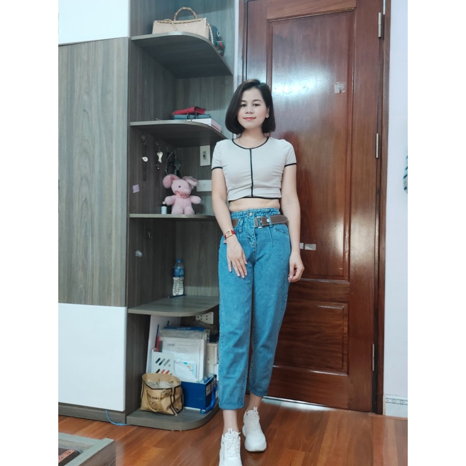 Quần bò jean nữ kiểu dáng Baggi  Hàng Quảng Châu cao cấp