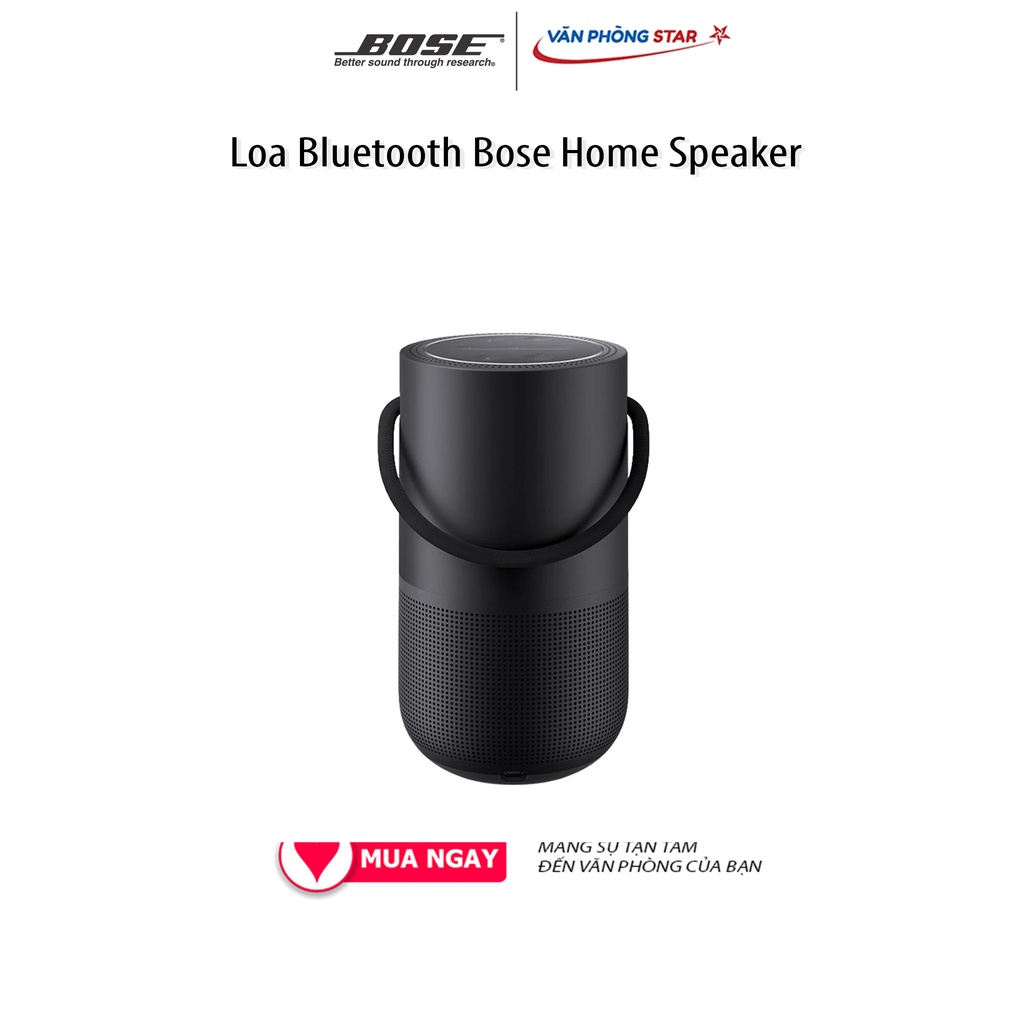 Loa Bluetooth Bose Home Speaker Kết nối Wifi và Bluetooth, Thiết kế bền chắc, kháng nước, Mỗi lần sạc sử dụng 12 tiếng