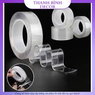 Băng dính 2 mặt siêu dính, trong suốt dính mọi bề mặt tiện lợi