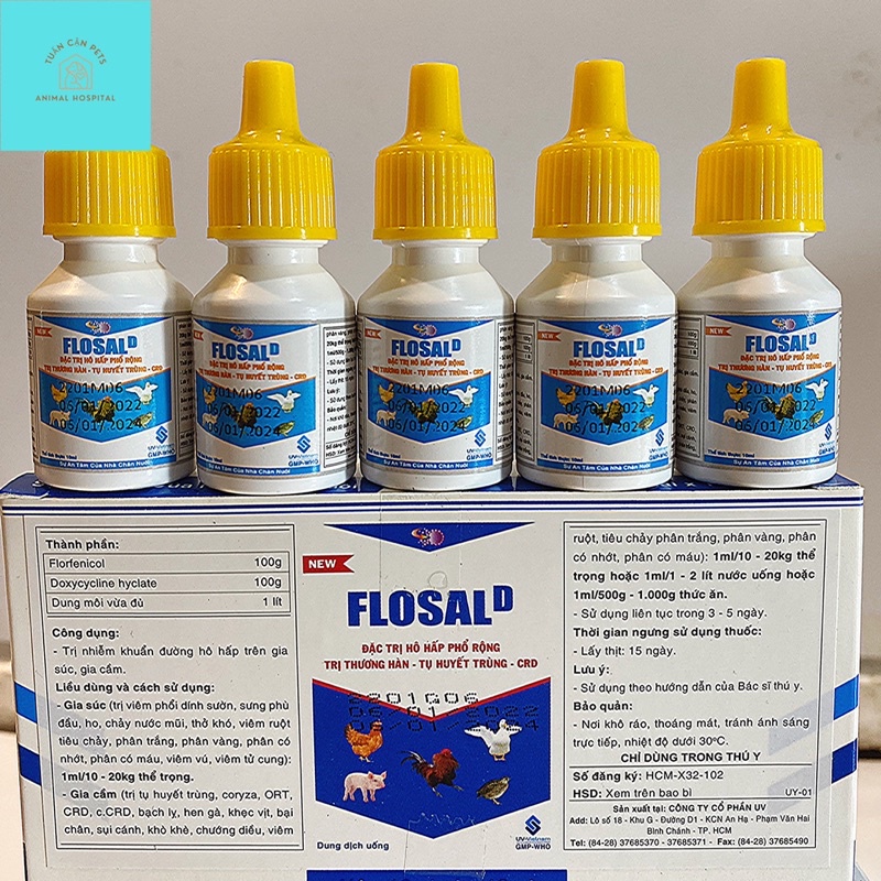 Flosal Hen khec, khò khe, phan xanh, phan trắng sản phẩm chính hãng công ty UV