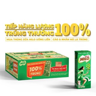 CÓ THẺ ĐỔI QUÀ - Thùng 48 Hộp Sữa Milo Lúa Mạch 180ml