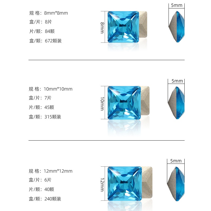 Mũi Khoan Móng Tay Hình Vuông K9 Thời Trang