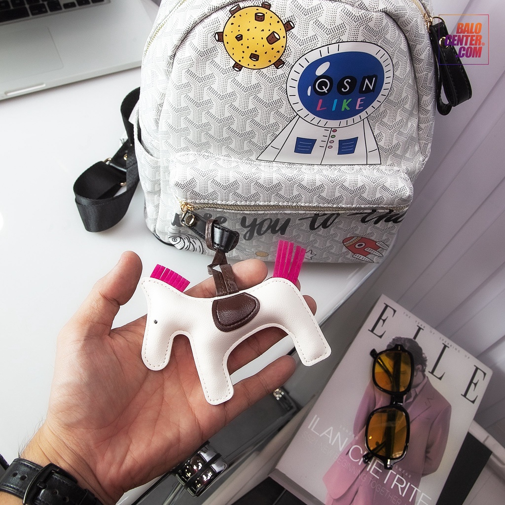 Balo Nữ Đi Học Thời Trang Edmond Maison QSN Love You To The Space 2 Size M - L ( Hàng Auth Order Có Sẵn )