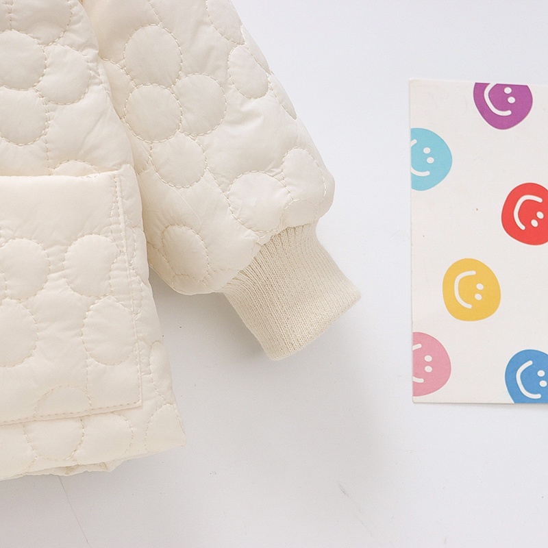 Áo Khoác Đơn Giản Tay Dài Giữ Ấm Mùa Đông In Họa Tiết Hoạt Hình Dễ Thương Cho Bé Gái