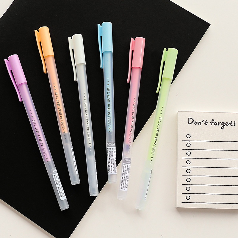 Bút keo hồ dán màu nhiều màu cute dành cho trang trí sổ tay làm thủ công handmade tiện lợi