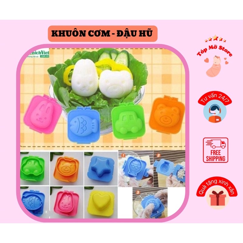 Khuôn cơm Bento Nhật tạo hình cho bé ăn dặm