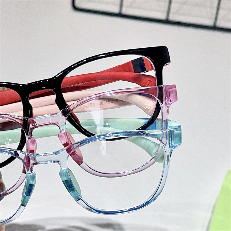 Mắt Kính Chống Ánh Sáng Xanh Gọng Tròn Bằng Silicone Thời Trang Mới Cho Bé