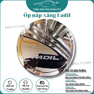 Ốp Nắp Bình Xăng Xe Vinfast Fadil 2019-2023 -Mẫu mạ crom cao cấp