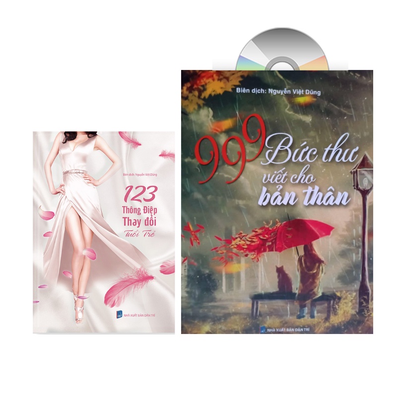 Sách -Combo:123 thông điệp thay đổi tuổi trẻ + 999 bức thư viết cho bản thân+DVD tài liệu