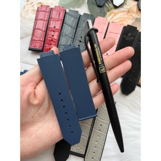 Dây Đồng Hồ HLOT Case 38 Cao Su Màu Xanh Size Dây 15 - 23 - 20 TẶNG TOVIT THAY DÂY