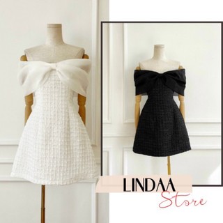Đầm dự tiệc trễ vai xốp reno dress