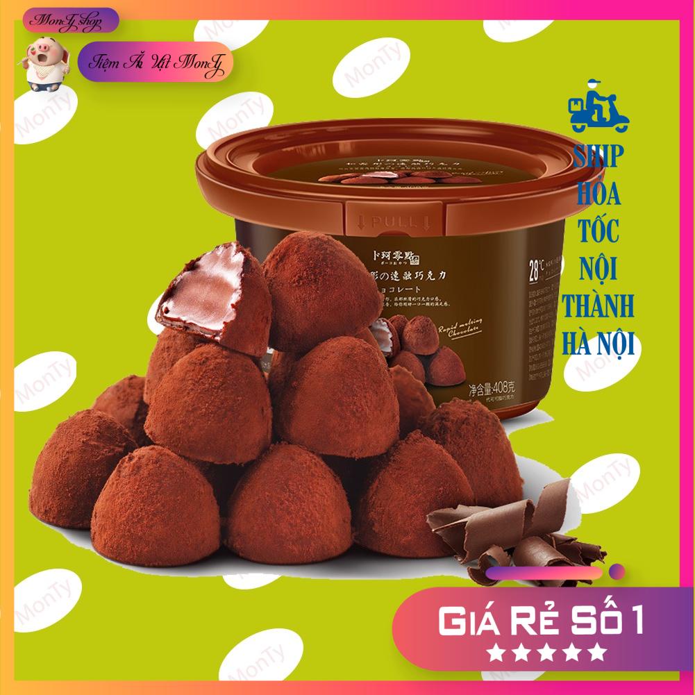 Hộp socola 408g Socola tươi, nama chocolate xô 80 viên