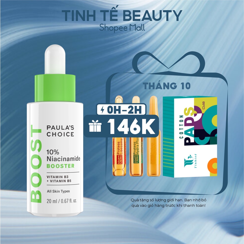 Tinh chất làm se lỗ chân lông và săn chắc da Paula's Choice 10% Niacinamide Booster 20ml