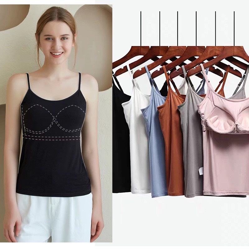 Áo 2 dây có mút đệm ngực đẹp giá rẻ AD01 (Hàng Loại 1)