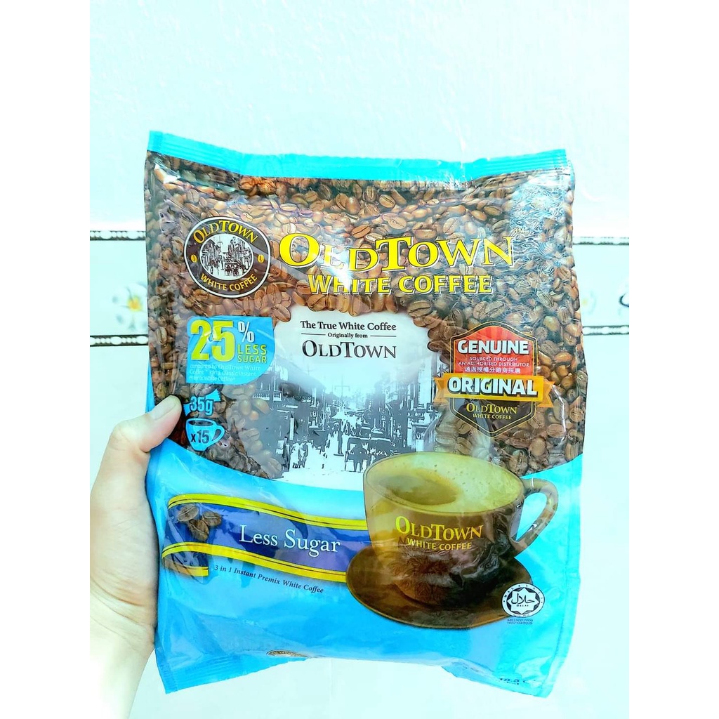 Combo 3 bịch cà phê trắng oldtown malaysia less sugar - ảnh sản phẩm 6
