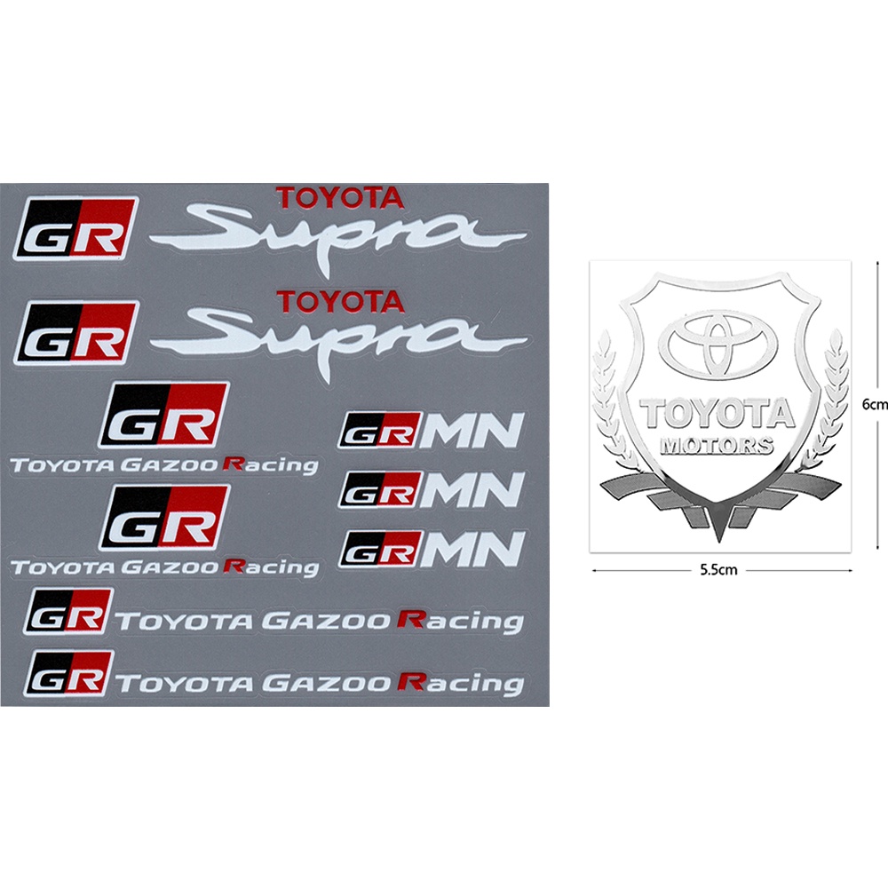 GR Sport /GR GAZOO Racing Styling Car Windshield Decal Car Body Decorative Sticker For Toyota 86 YARiS RZ RC RS Camry Supra RAV4