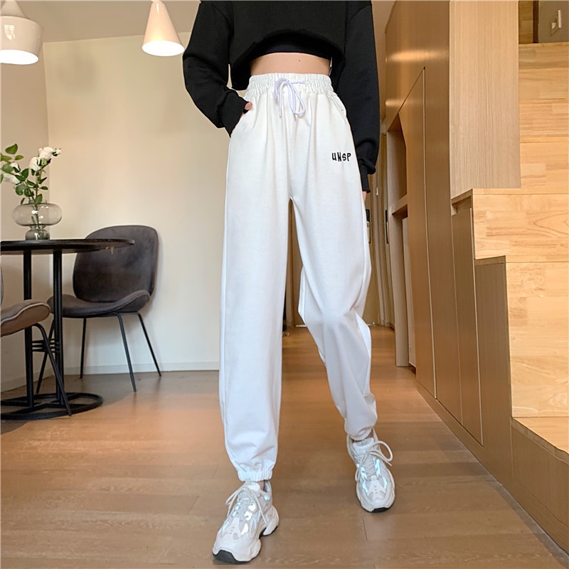 IELGY Quần Thể Thao In Chữ Thời Trang Cho Nữ