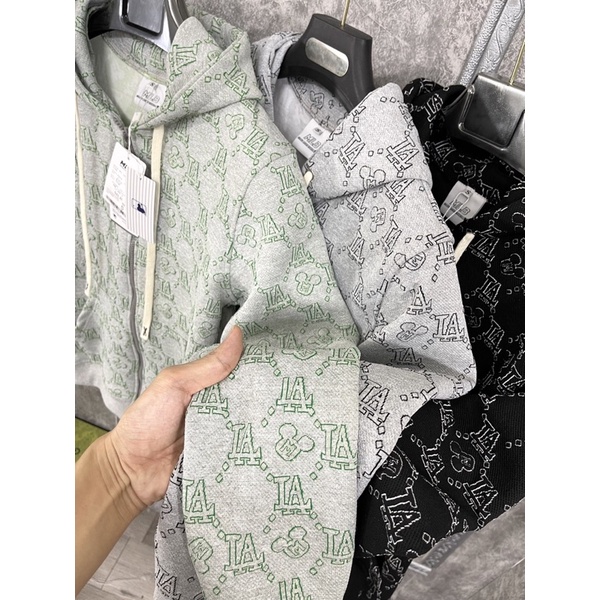 Áo khoác thu đông họa tiết chất nỉ