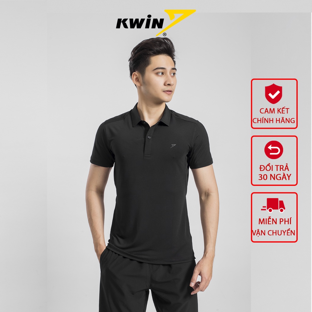 Áo phông nam có cổ KWIN chính hãng dáng ôm khoẻ khoắn chất liệu cao cấp thoáng mát KPS013S9