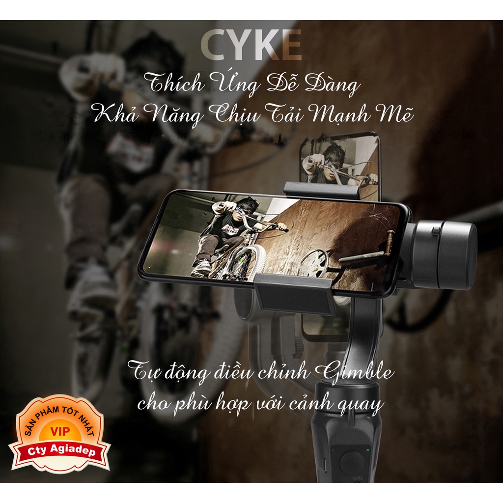 Gymble Chống rung Cyke cho Điện thoại, máy ảnh,... giành cho vloger, streamer,..