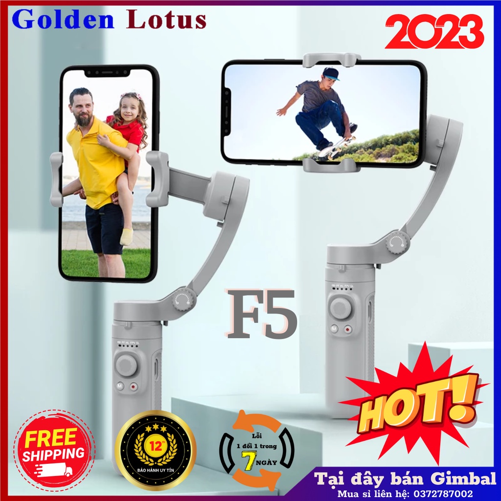 Gimbal F5 - Tay cầm chống rung điện thoại máy ảnh giá rẻ - Gimbal quay phim chụp ảnh có điện thoại thông minh