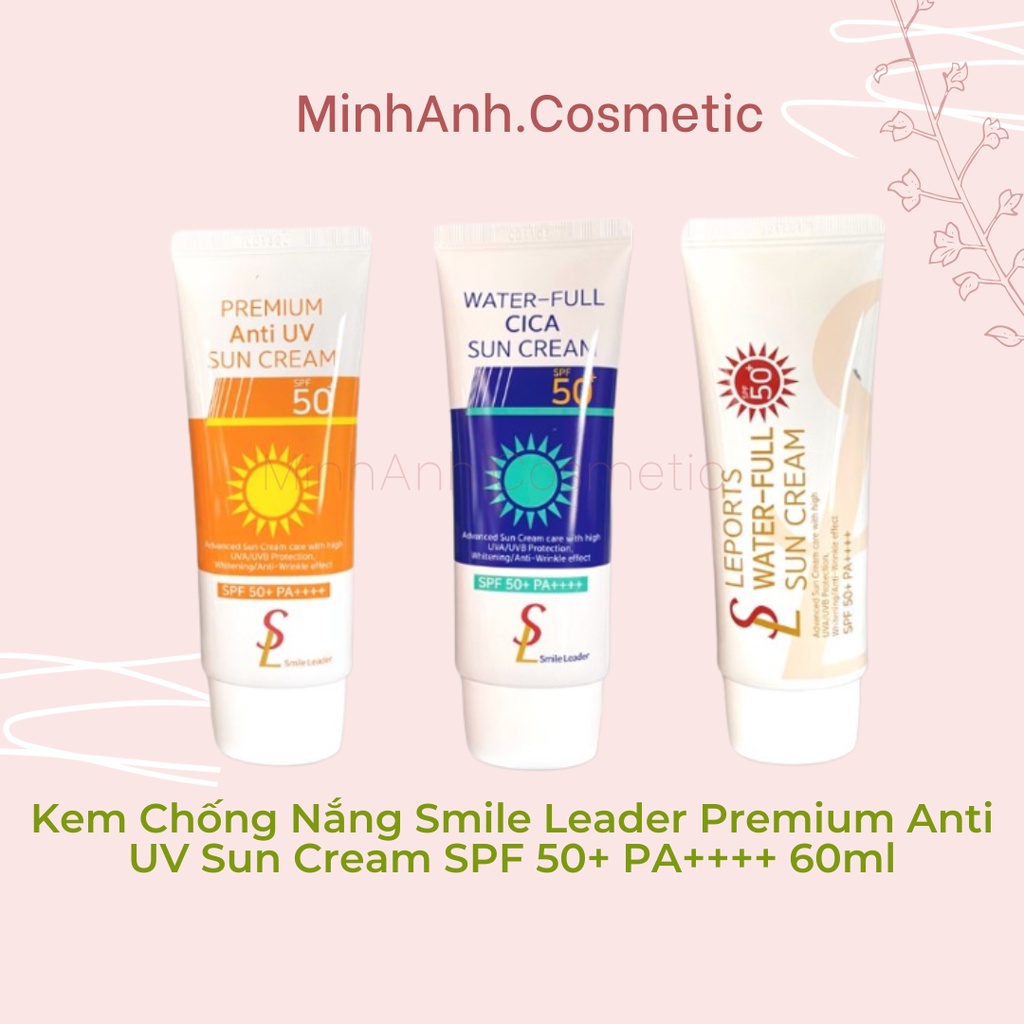 Kem Chống Nắng Smile Leader Premium Anti UV Sun Cream SPF 50+ PA++++ 60ml