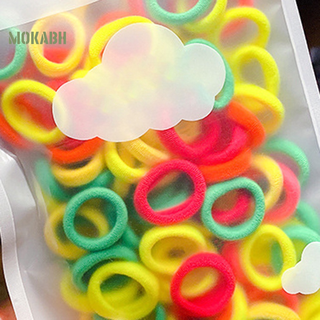 1 Túi Dây Buộc Tóc Co Giãn Mềm Mại Nhiều Màu Sắc Đáng Yêu Tinh Tế Có Thể Tái Sử Dụng Cho Nữ