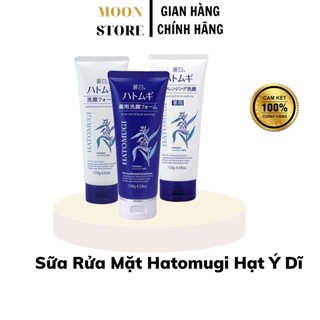 Sữa rửa mặt trắng da ý dĩ hatomugi naturie nhật bản 130gram