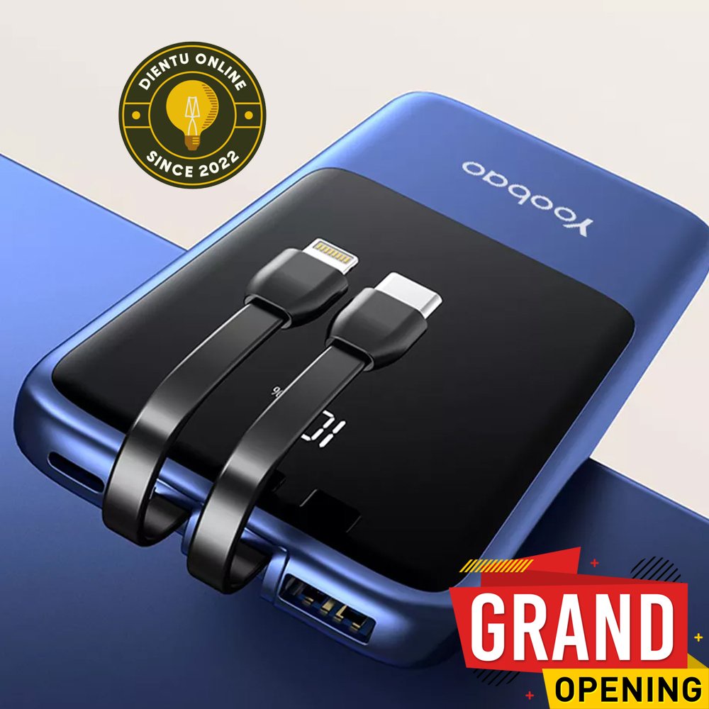 Sạc dự phòng liền dây cáp Yoobao LC7 10000 mAh sạc nhanh 20W có màn hình hiển thị pin