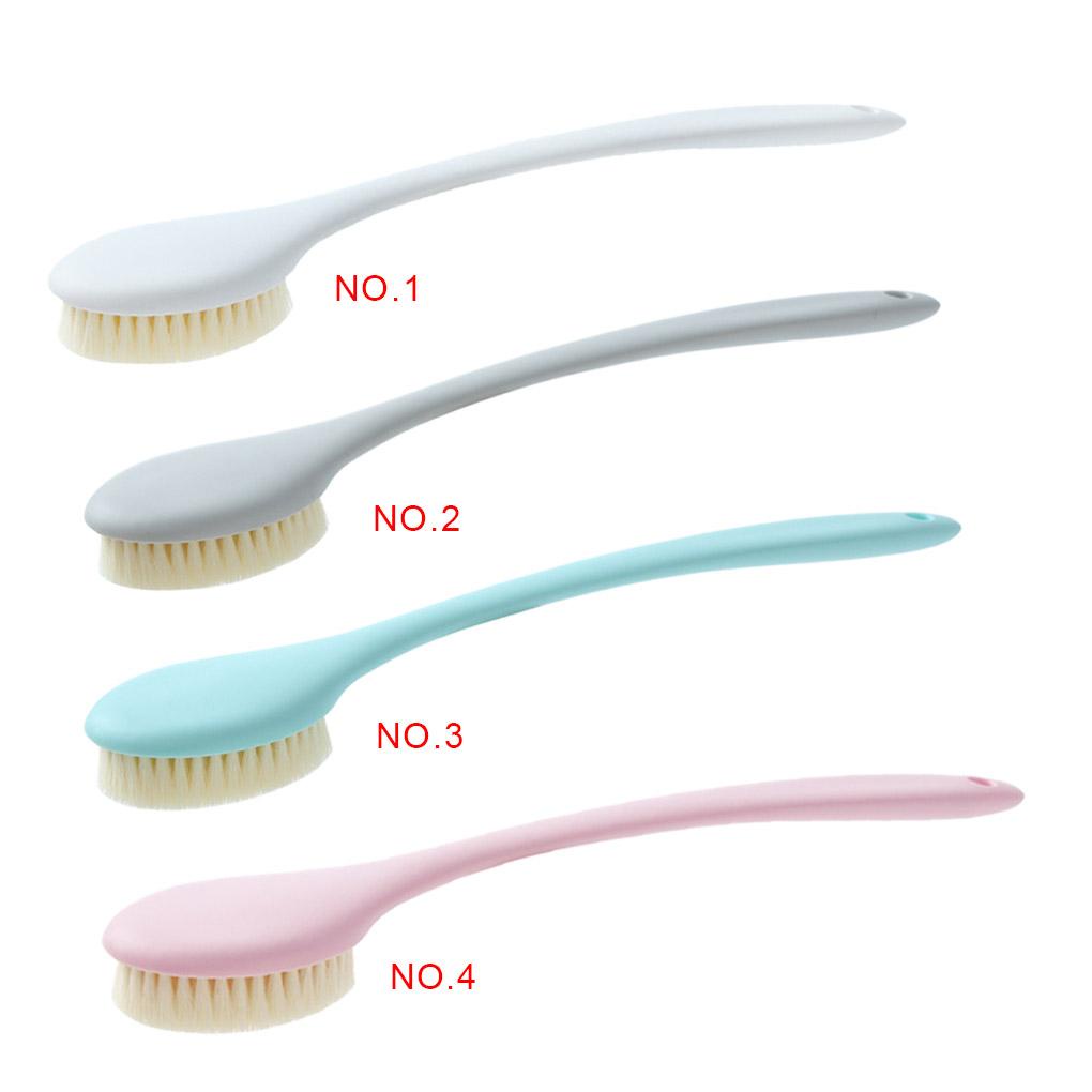 Bàn Chải Lông Mềm Cán Dài Tẩy Tế Bào Chết Làm Sạch Cơ Thể