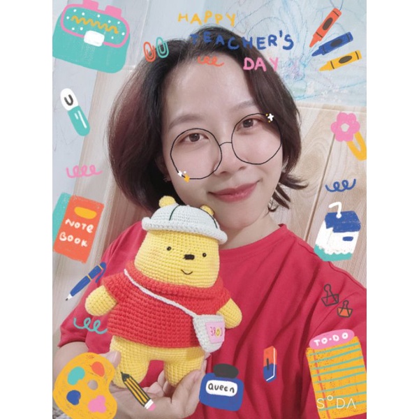 Gấu Pooh bằng len  - Pooh Bear