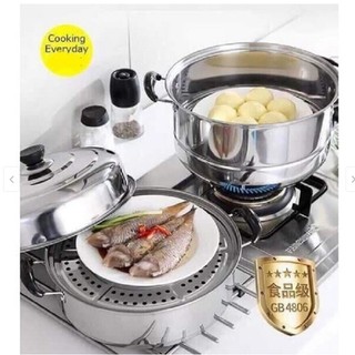 NỒI HẤP 3 TẦNG INOX 28CM