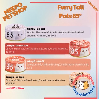 Pate 85° | Pate lon cho mèo cực hấp dẫn Furry Tail