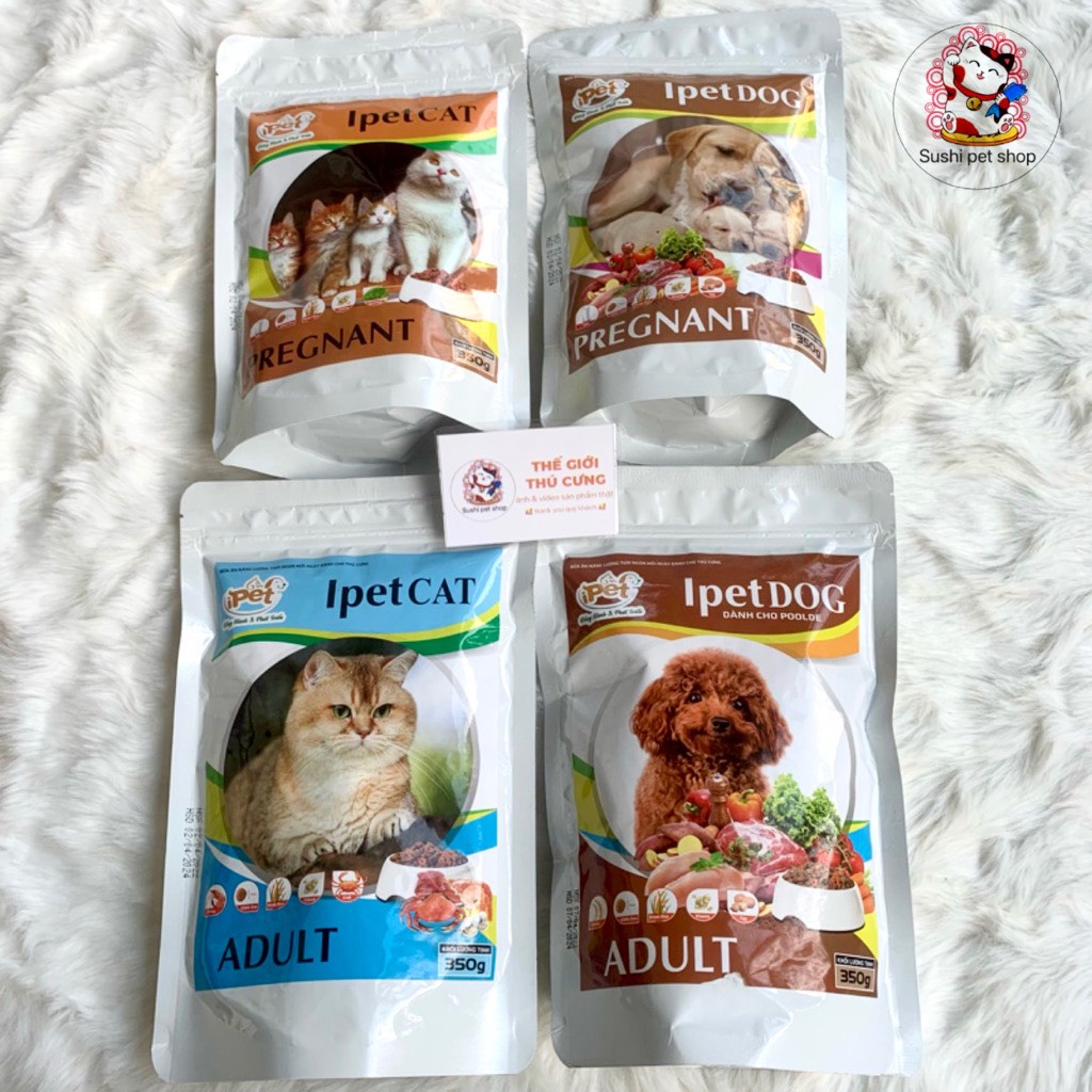 Hạt cho chó mèo ipet đủ vị thơm ngon 350g