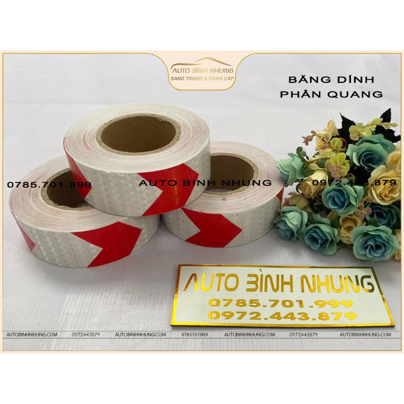 Băng dính phản quang cảnh báo an toàn ô tô bán theo mét