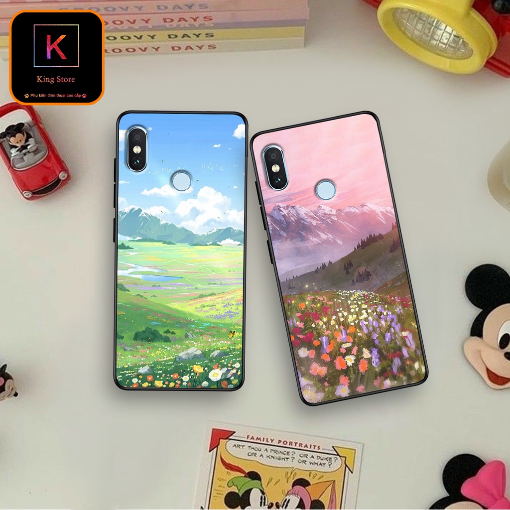 Ốp lưng Xiaomi Redmi Note 6 - Redmi Note 6 Pro - Ốp Xiaomi in hình Cánh đồng hoa - Chất liệu TPU siêu bền