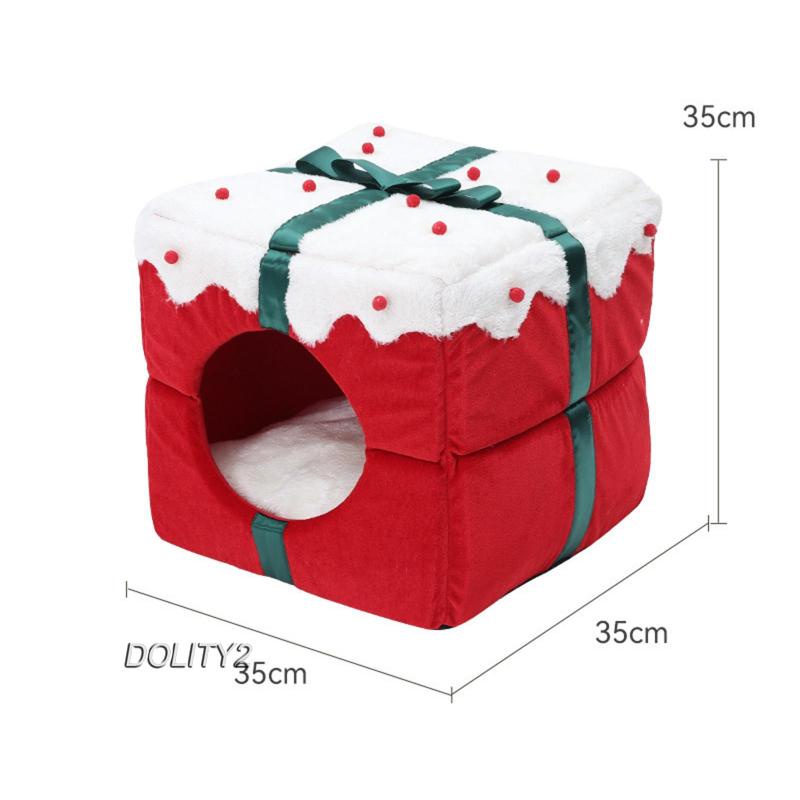 [Dolity2] Giường Ngủ Ấm Cúng Kennel Cozy Có Gối Có Thể Giặt Được Cho Mèo