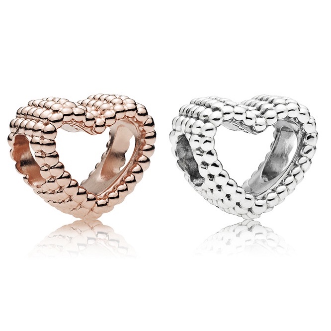 Charm hình trái tim kết hạt - Linhcharms