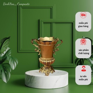 Bình hoa loe composite mã bh08, lọ cắm hoa cao cấp, bình cắm hoa trang trí, bình trang trí