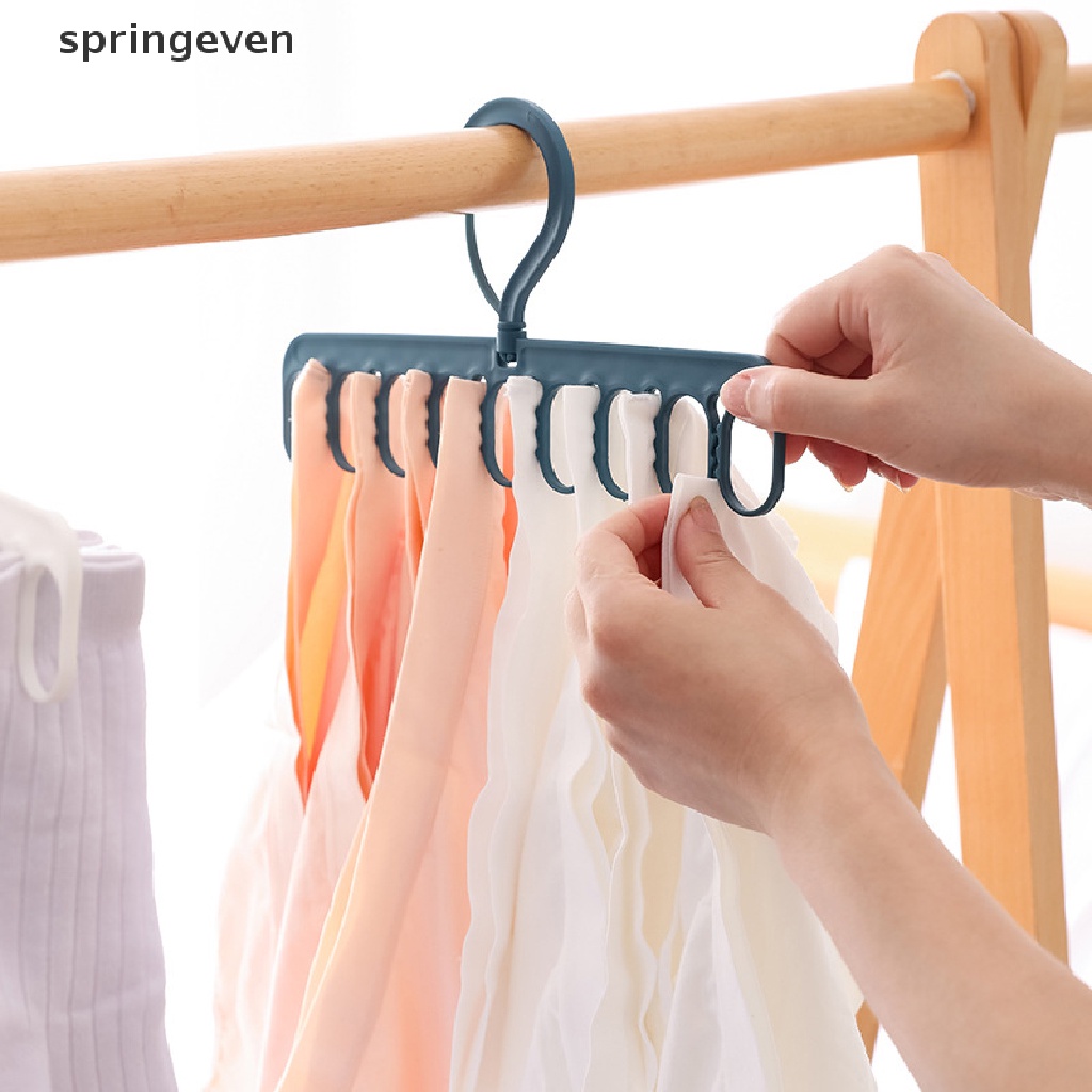 Móc Phơi Quần Áo 9 Lỗ Kèm Kẹp Tiện Lợi