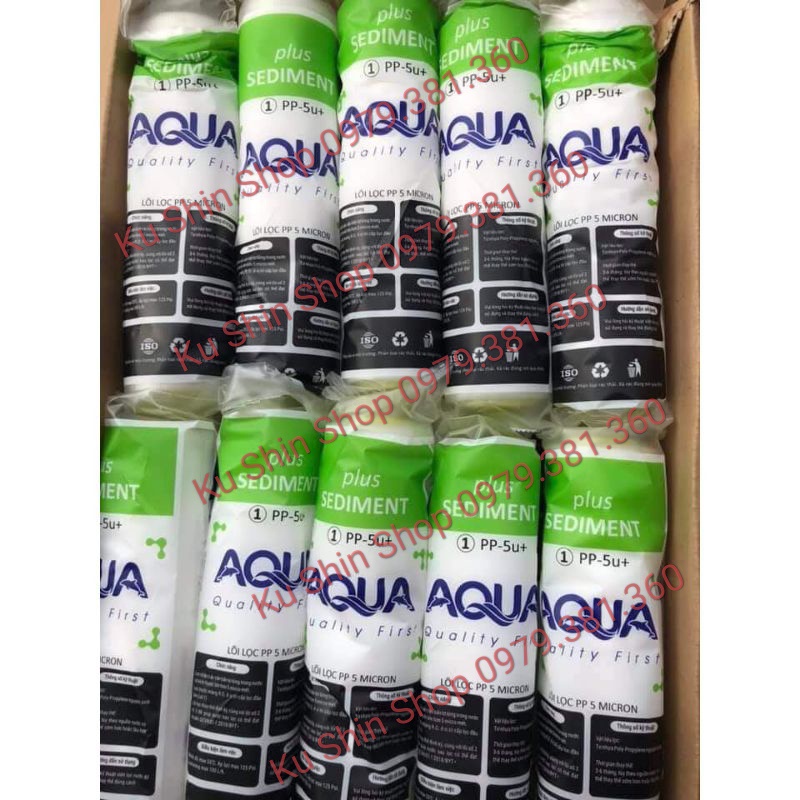 Combo 5 Lõi lọc nước AQUA số 1 - Hàng chính hãng