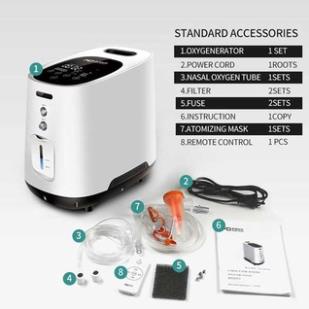 MÁY TẠO OXY GIA ĐÌNH HOMECARE 7L  BẢN QUỐC TẾ CHÍNH HÃNG CÓ PHUN KHÍ DUNG- APPLE247