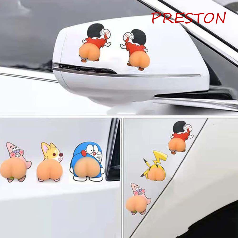 Sticker Dán Trang Trí Xe Hơi Chống Nước Chống Va Chạm Hình Hoạt Hình 3D
