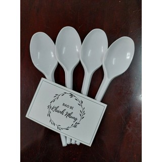 100 MUỖNG NHỰA (TRẮNG - ĐỎ - ĐEN)